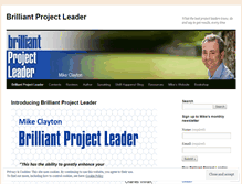 Tablet Screenshot of brilliantprojectleader.wordpress.com