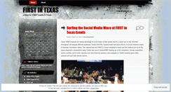 Desktop Screenshot of firsttexas.wordpress.com