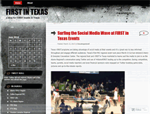 Tablet Screenshot of firsttexas.wordpress.com