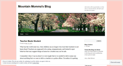 Desktop Screenshot of mountainmommasblog.wordpress.com