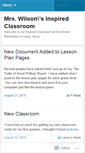 Mobile Screenshot of mrswilson.wordpress.com