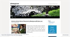 Desktop Screenshot of elmergrove.wordpress.com