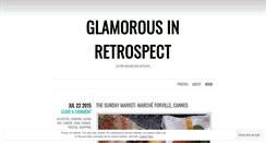 Desktop Screenshot of glamorousinretrospect.wordpress.com