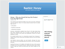 Tablet Screenshot of bashkirhoney.wordpress.com