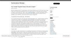Desktop Screenshot of generativedesign.wordpress.com