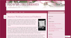 Desktop Screenshot of flowergirldressesondiscount.wordpress.com