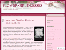 Tablet Screenshot of flowergirldressesondiscount.wordpress.com