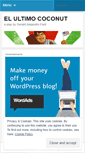 Mobile Screenshot of elultimococonut.wordpress.com