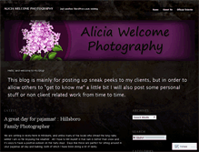 Tablet Screenshot of aliciawelcomephotography.wordpress.com