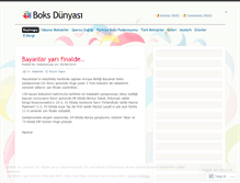 Tablet Screenshot of boksdunyasi.wordpress.com