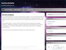 Tablet Screenshot of mortiscribabella.wordpress.com