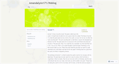 Desktop Screenshot of amandalynn17.wordpress.com