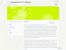 Tablet Screenshot of amandalynn17.wordpress.com
