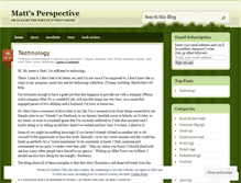 Tablet Screenshot of matthewtrent.wordpress.com