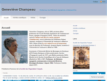 Tablet Screenshot of gchampeau.wordpress.com