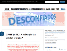 Tablet Screenshot of desconfiados.wordpress.com