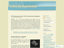 Tablet Screenshot of kritischegeschichte.wordpress.com