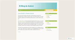 Desktop Screenshot of andoni.wordpress.com