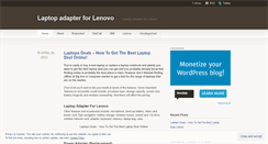 Desktop Screenshot of laptopadapterforlenovobest.wordpress.com