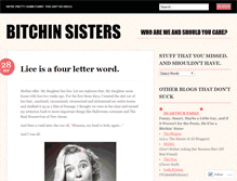 Tablet Screenshot of bitchinsisters.wordpress.com