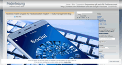 Desktop Screenshot of federlesung.wordpress.com