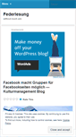 Mobile Screenshot of federlesung.wordpress.com