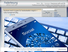 Tablet Screenshot of federlesung.wordpress.com