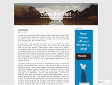 Tablet Screenshot of closethegap.wordpress.com