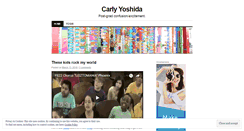 Desktop Screenshot of carlyyoshida.wordpress.com