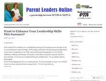 Tablet Screenshot of parentleadersonline.wordpress.com