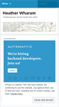 Mobile Screenshot of heatherwharam.wordpress.com