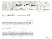 Tablet Screenshot of heatherwharam.wordpress.com