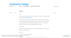Desktop Screenshot of parametricdesign2010.wordpress.com