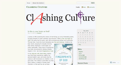 Desktop Screenshot of clashingculture.wordpress.com