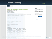 Tablet Screenshot of geecko.wordpress.com