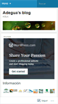 Mobile Screenshot of adegua.wordpress.com