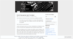 Desktop Screenshot of bibliotekeroglabyrinter.wordpress.com