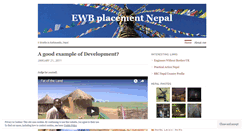 Desktop Screenshot of ewbnepal.wordpress.com