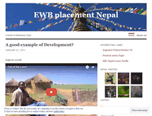 Tablet Screenshot of ewbnepal.wordpress.com