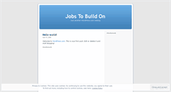 Desktop Screenshot of jobstobuildon.wordpress.com