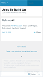 Mobile Screenshot of jobstobuildon.wordpress.com