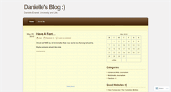 Desktop Screenshot of dani101.wordpress.com