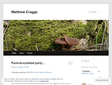 Tablet Screenshot of matthewcraggs.wordpress.com