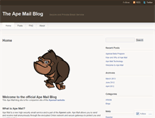 Tablet Screenshot of apemail.wordpress.com