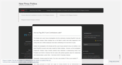 Desktop Screenshot of newpinoypolitics.wordpress.com