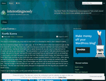 Tablet Screenshot of interestingnessly.wordpress.com