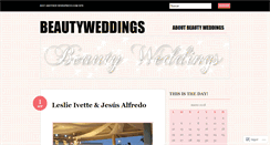 Desktop Screenshot of beautyweddings.wordpress.com