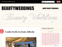 Tablet Screenshot of beautyweddings.wordpress.com