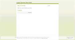 Desktop Screenshot of lagoaquenteflathotel.wordpress.com