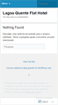Mobile Screenshot of lagoaquenteflathotel.wordpress.com